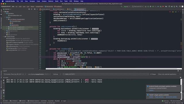 0111 Android SQL query смотреть онлайн