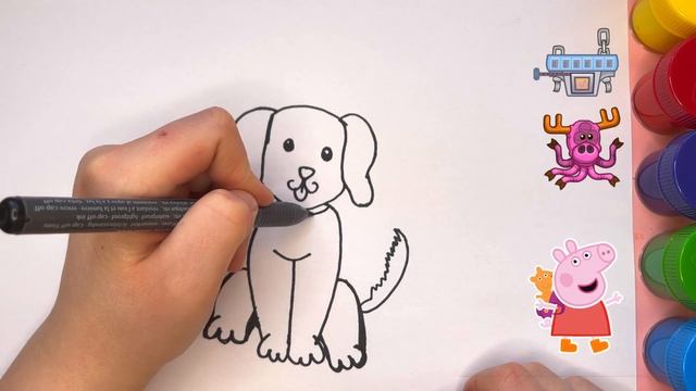 ? ? ? HOW To Draw A Beautiful LABRADOR PUPPY | Easy Step By Step | Drawing For Kids ??✍️ смотреть онлайн