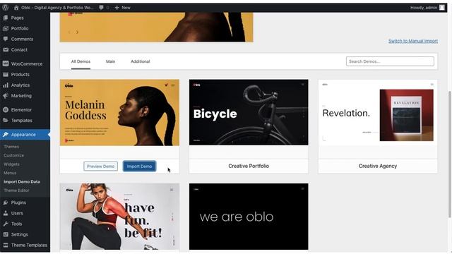 Digital Agency & Portfolio WordPress Theme - Oblo v2.0: How to install theme and import demo data смотреть онлайн