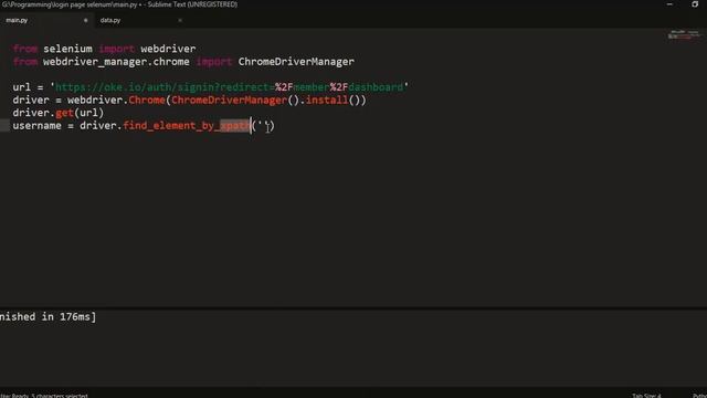 automate login page using selenium python смотреть онлайн