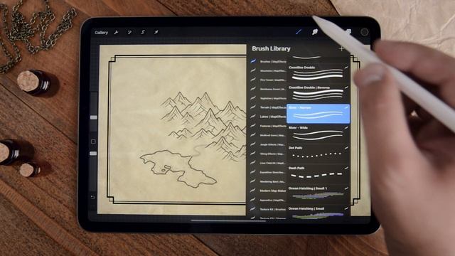 Quickly Create Fantasy Maps in Procreate | Map Effects Fantasy Map Builder смотреть онлайн