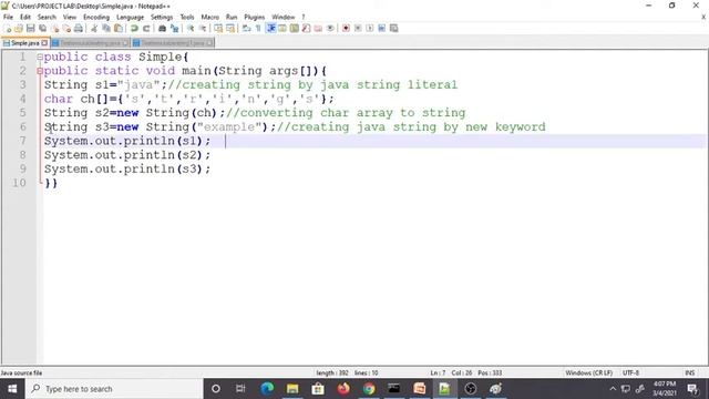 String Handling in Java смотреть онлайн