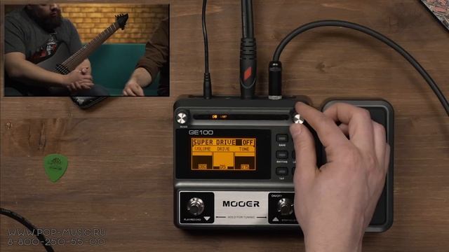 Mooer GE100 доступный гитарный процессор смотреть онлайн