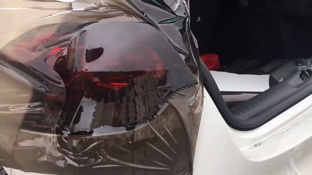 Citroen DS4 lights tinted using APA light tint film смотреть онлайн