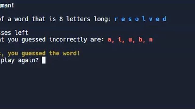 Python Hangman смотреть онлайн