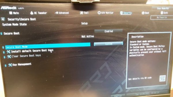 FIFA 23 Fix - secure boot - Secure boot can be enabled when system in user mode