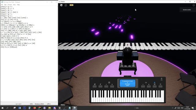 Roblox Virtual Piano | Dan Salvato - My Song, Your Note смотреть онлайн