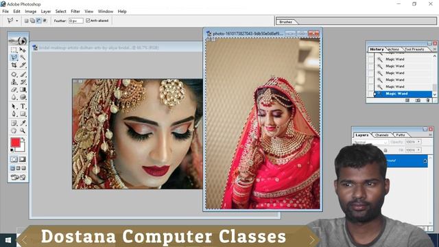 Adobe Photoshop [ Brush Tool , Pencil Tool , Eraser Tool , Background Eraser ,History Brush & ..etc смотреть онлайн