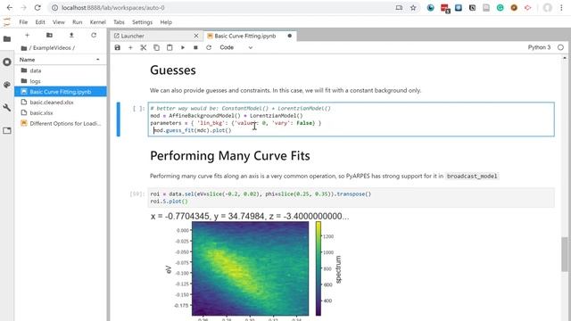 Curve Fitting ARPES Data in PyARPES смотреть онлайн