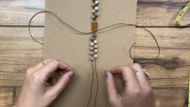 How to Create a Beaded Stone & Cord Wrapped Bracelet смотреть онлайн