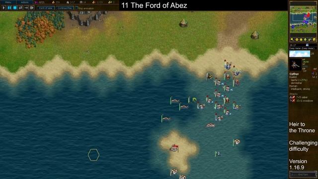 The Battle for Wesnoth - Heir to the Throne - Replay (hardest, permadeath, v1.16.9) смотреть онлайн
