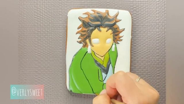 Рисуем Танджиро на прянике. Клинок рассекающий демонов. #demonslayer смотреть онлайн