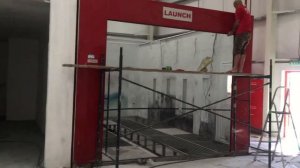 Монтаж б/у покрасочной камеры