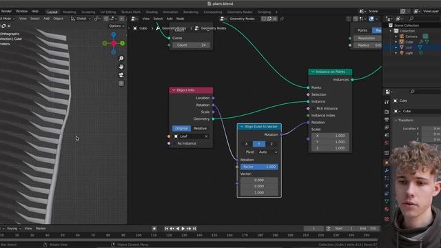Blender 3.0 Beginner Geometry Nodes Tutorial смотреть онлайн