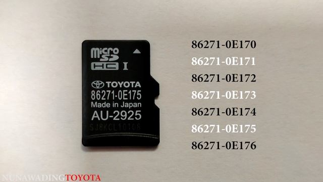 Toyota Satellite Navigation Map Upgrade Card смотреть онлайн