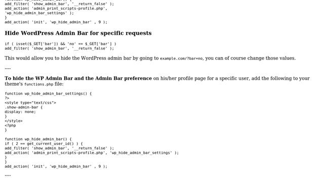 Wordpress: What is wrong with this code to remove wp admin bar from one page (3 Solutions!!) смотреть онлайн