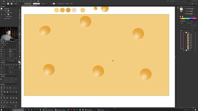 ? Adobe Illustrator / Мультяшный сырный фон смотреть онлайн