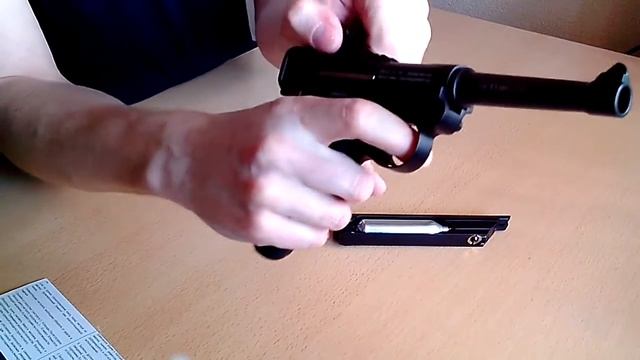 Пневматический пистолет Gletcher Parabellum (Люгер Парабеллум от Глетчер) смотреть онлайн