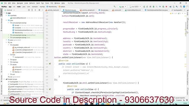 My Current location in Android Studio смотреть онлайн