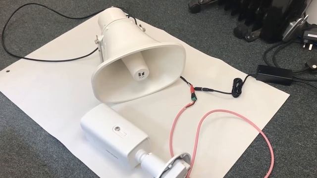 TOA Powered Speaker Connected To Hikvision Camera смотреть онлайн