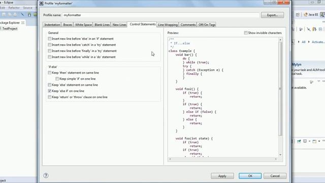 How to format java code In Eclipse смотреть онлайн