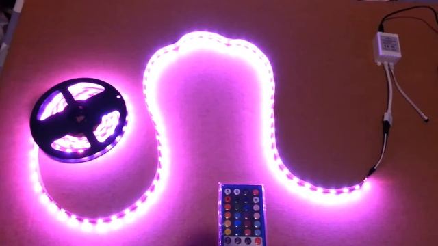 Non waterproof LED RGBW Strip, SMD 5050 chip 12V, 4 color in 1 led chip, 60 Leds/m смотреть онлайн