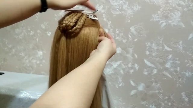 Очень красивая прическа из косичек. Красивые косички пошагово. Прическа для девочки в школу. смотреть онлайн