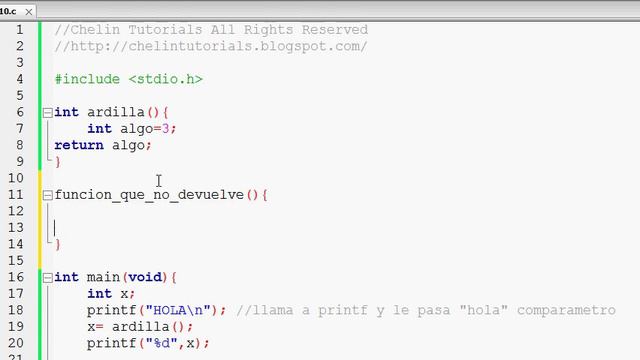 Tutorial Programacion En C Nº10 : Funciones