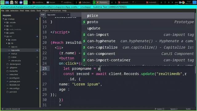 POCKETBASE TUTORIAL 5 - REALTIME DATABASE смотреть онлайн