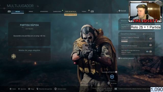 ?JUGANDO PARTIDAS EN LA SEASON 2 CON SUBS EN DIRECTO | CALL OF DUTY MODERN WARFARE смотреть онлайн