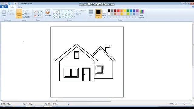 How to make drawing in Ms paint || ms paint Scenery drawing. Scenery drawing in Ms paint | ms paint смотреть онлайн