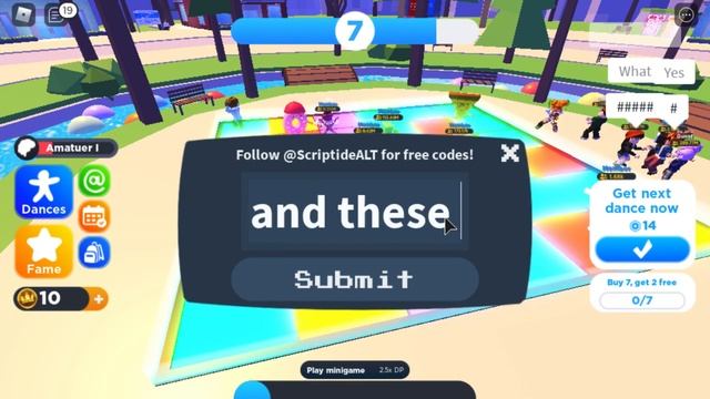 the codes for dancing simulator roblox смотреть онлайн