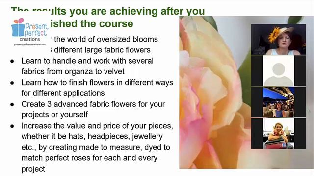 How to make oversized fabric flowers - an introductory talk смотреть онлайн