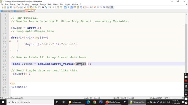 Dynamic Array Creation To Store Loop Data in PHP смотреть онлайн