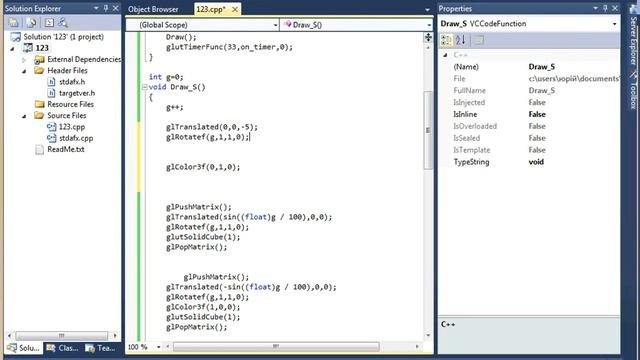 Урок 5 OpenGL. Обертання та зміщення об`єктів. смотреть онлайн