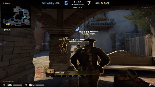 CS:GO POV Demo NaVi b1t (24/14) vs Vitality (de_inferno) @ Showmatch CS