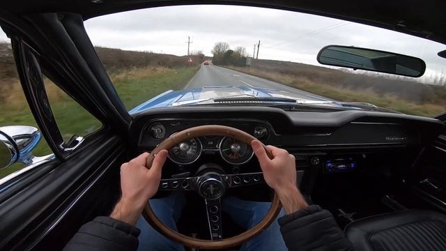 1968 Ford Mustang Fastback 289 V8 Auto – POV Test Drive & Walk-around | Pipecraft Dual Exhaust смотреть онлайн