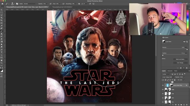 AMAZING Photoshop Star Wars Poster! The Last Jedi - Movie Review & Tutorial/Walkthrough смотреть онлайн