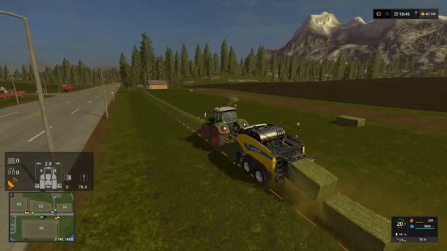 FS17 ● Карта - Goldcrest Valley ● Серия 106 - Тюкуем еду для коров смотреть онлайн