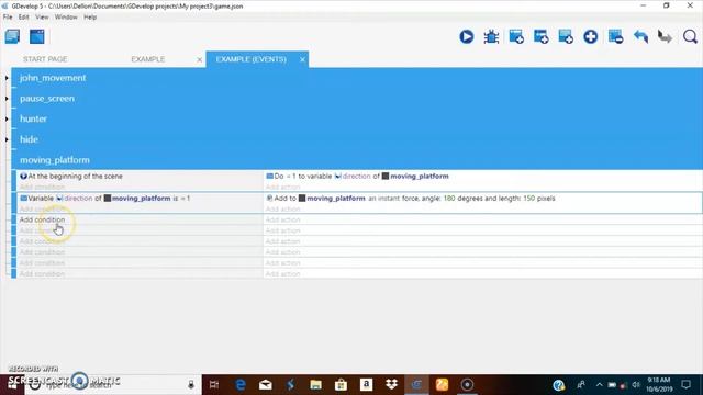 How to create a moving platform in gdevelop 5 смотреть онлайн