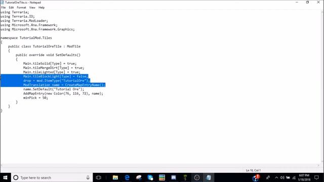 Terraria Modding Tutorial: Setting up and Custom Ore смотреть онлайн
