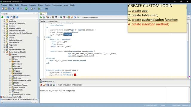 Apex Oracle - Custom Login смотреть онлайн