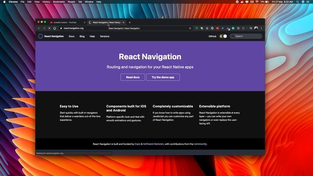 Instalasi React Navigation Versi 5.x dan Shortcut Untuk Menjalankan Emulator (O-JOL FrontEnd RN) смотреть онлайн