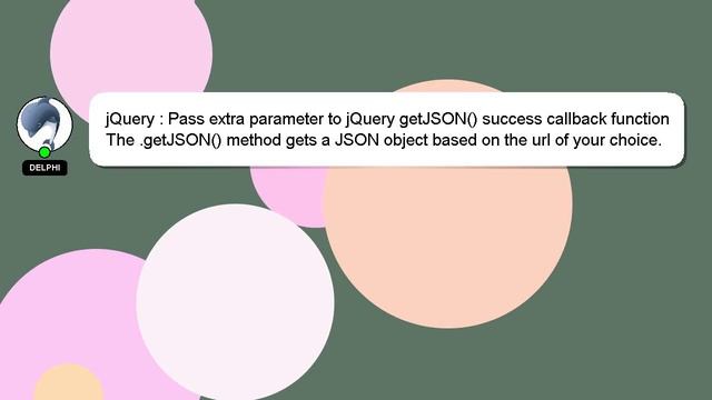 jQuery : Pass extra parameter to jQuery getJSON() success callback function смотреть онлайн