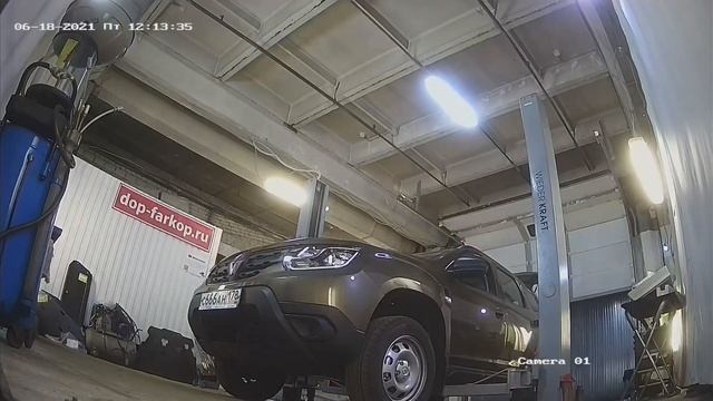 Установка фаркопа на Renault Duster 2021 год. MOTODOR, арт. 91710-A смотреть онлайн