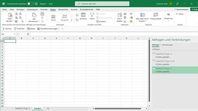 Mithilfe Von PowerQuery In Microsoft Excel Daten Aus PDF-Dateien Importieren Und Aktualisieren