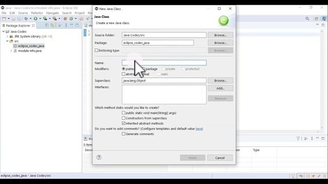First Java Code Eclipse+Java JDK 14 смотреть онлайн
