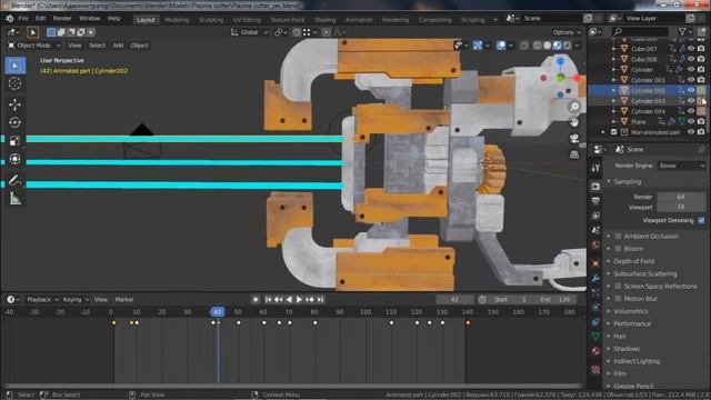 Плазменный резак в Blender 3D ч.3 (Dead Space) смотреть онлайн