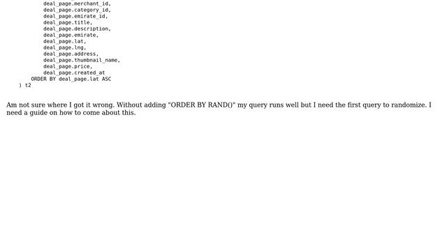 Databases: MYSQL Error: Incorrect usage of UNION and ORDER BY? смотреть онлайн
