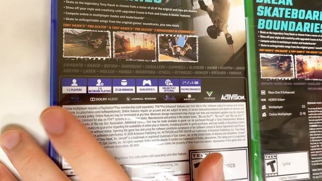 Tony Hawk's Pro Skater 1+2 (Xbox One/PS4) Unboxing смотреть онлайн